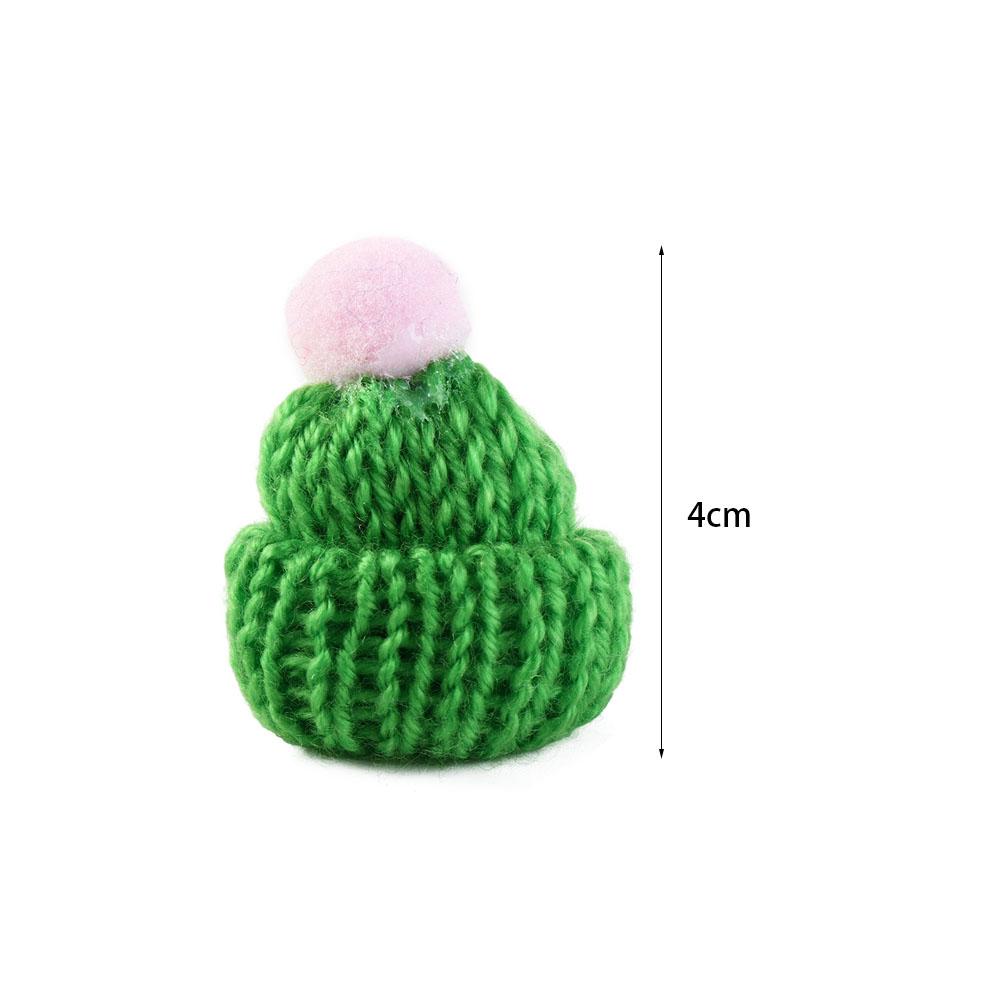 Fedora Hat Wool - 10pcs DIY Mini Knitting Hats Ornaments