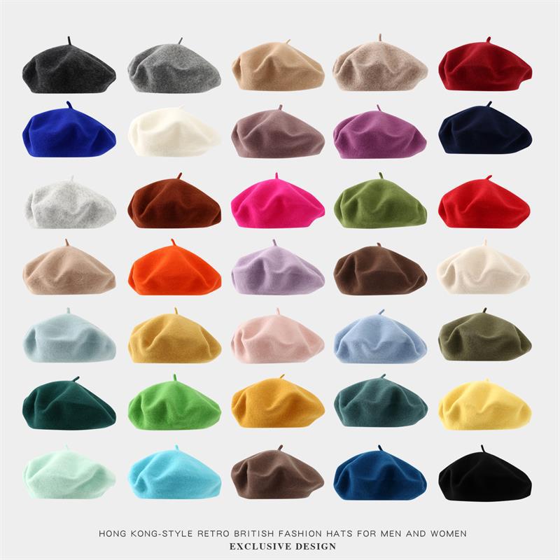 Big Size Beret Women Large Be - Beret French Wool ulasan dan harga