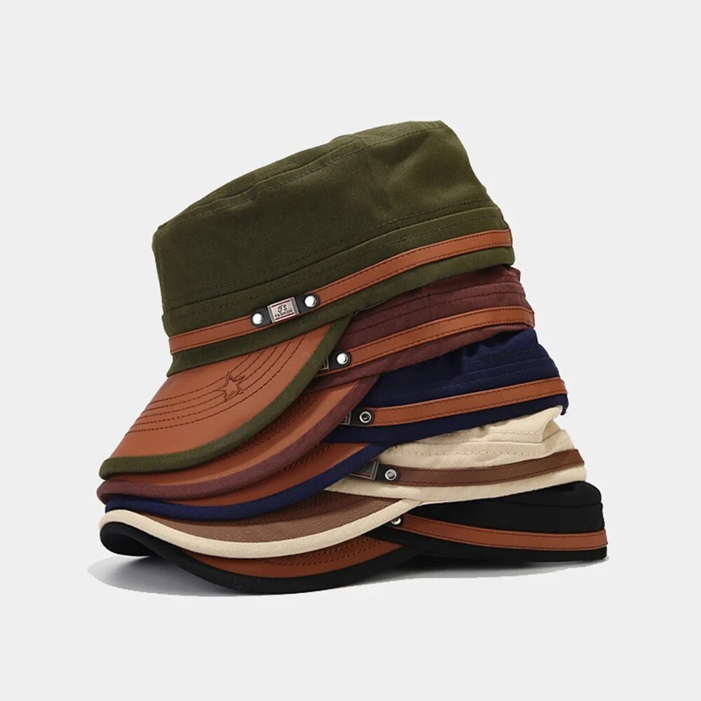Casual Cadet Hat Man Flat Top - Dad Hat Cotton ulasan dan harga