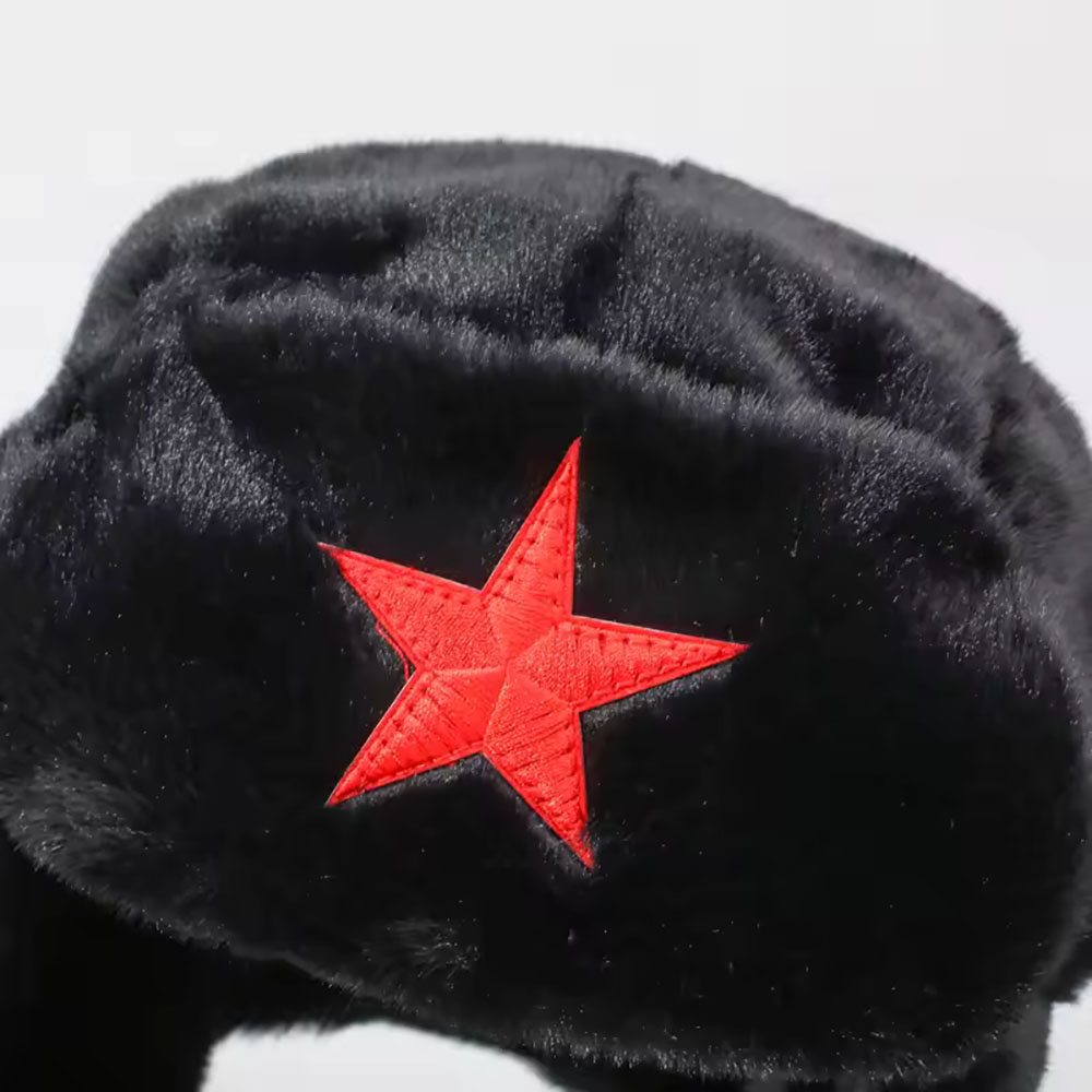 Men Pentagram Lei Feng Winter - Trapper Hat Ear Flap ulasan dan harga