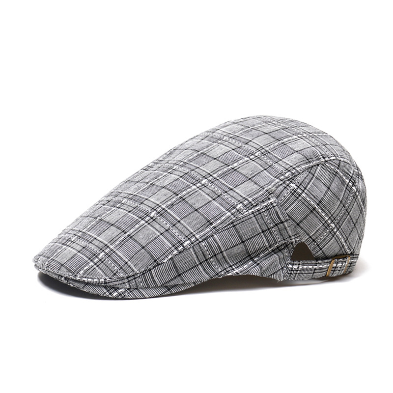 Unisex Cotton Plaid Newsboy Be - Dad Hat Cotton ulasan dan harga