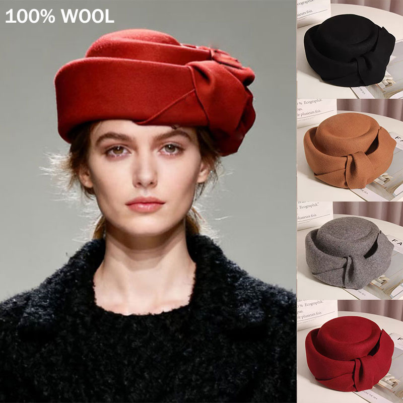 New Classic Wool Felt Beret Wo - Fedora Hat Wool ulasan dan harga