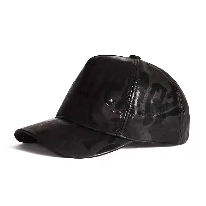 Letters Printed Leather Baseba - Baseball Cap Structured ulasan dan harga