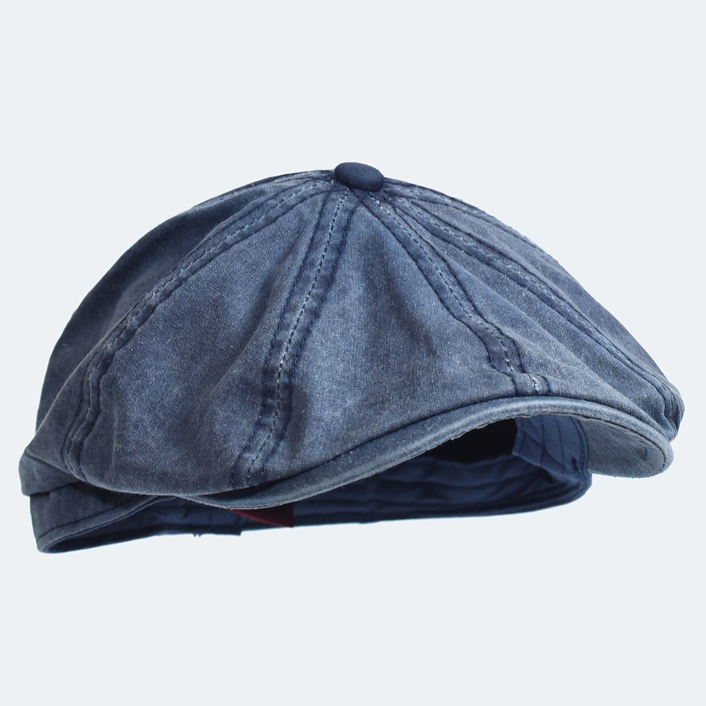 Washed Cotton Newsboy Cap Peak - Newsboy Cap Ivy ulasan dan harga